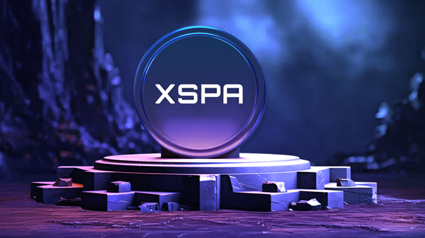 $XSPA token on pedestal